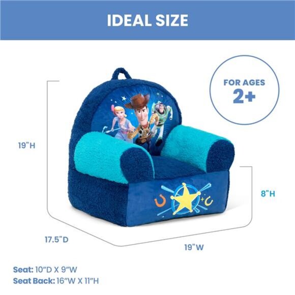 Toy Story Cozee Buddy Chair by Delta Children, Blue - Picture 7 of 7
